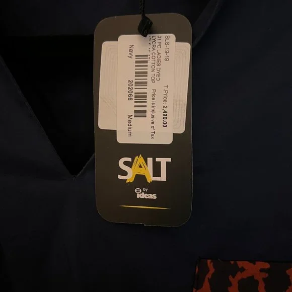 salt top shirt cheetah print pocket - Picture 3 of 5